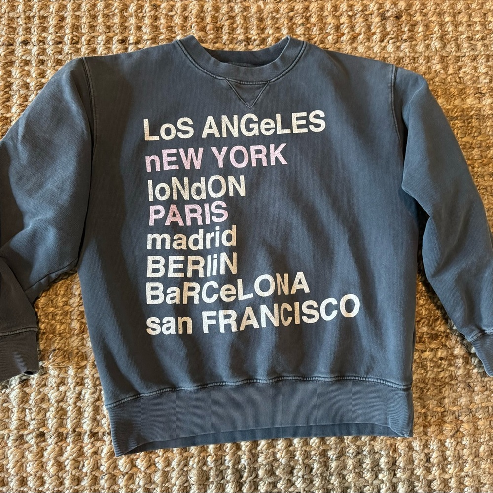 ANINE BING CITY LOVE SWEATSHIRT
